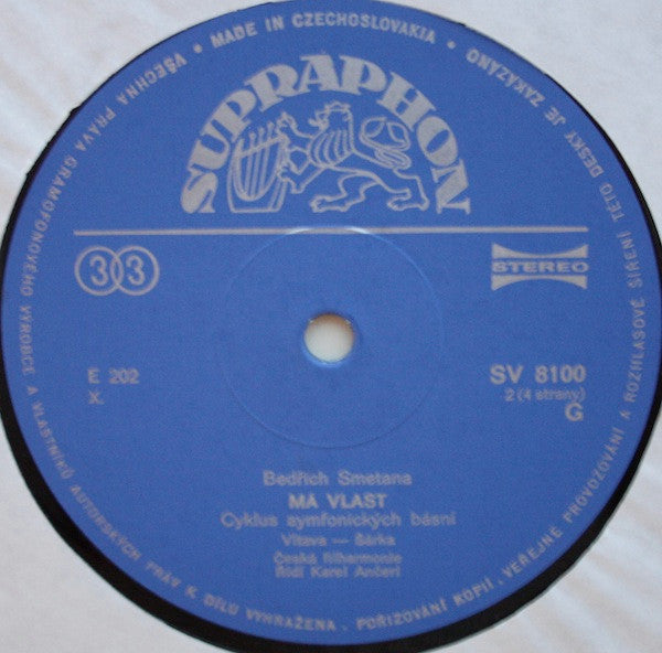 Bedřich Smetana : Má Vlast (2xLP, RE, RP, Gat)