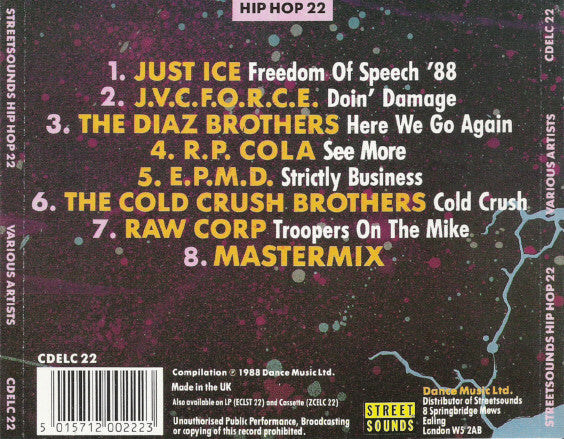 Various : Street Sounds Hip Hop 22 (CD, Comp)