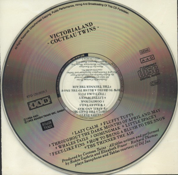 Cocteau Twins : Victorialand (CD, Album, RE)