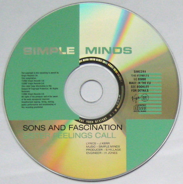 Simple Minds : Sons And Fascination / Sister Feelings Call (CD, Album, Comp, RE, RM, Gat)