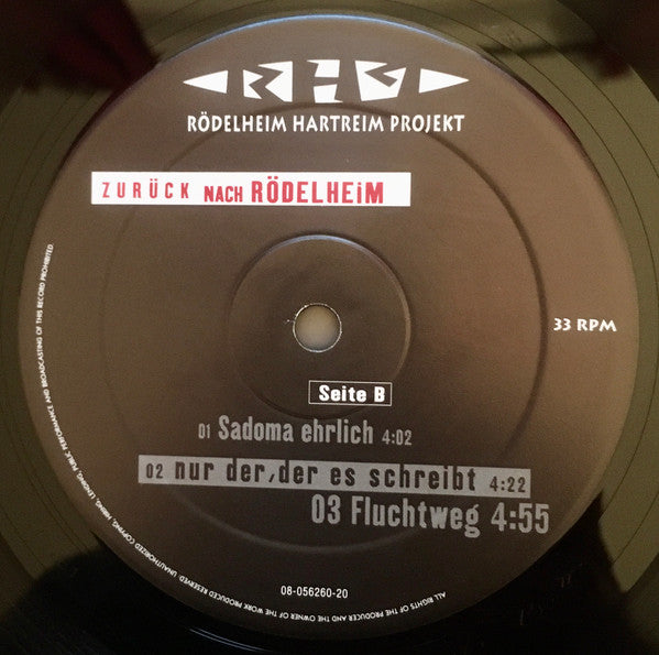 Rödelheim Hartreim Projekt : Zurück Nach Rödelheim (2xLP, Album, Ltd)