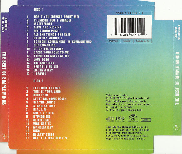 Simple Minds : The Best Of Simple Minds (2xSACD, Hybrid, Comp, Sup)