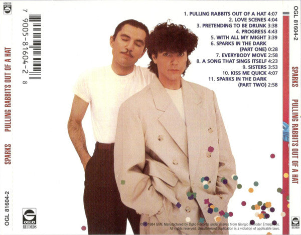 Sparks : Pulling Rabbits Out Of A Hat (CD, Album, RE)