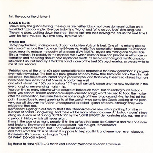 Various : Sixties Archives Vol. 5 U.S. Punk From The 60&#39;s (CD, Comp)