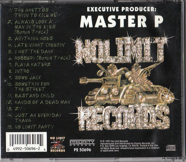 Master P : The Ghettos Tryin To Kill Me! (Limited Collector's Edition) (CD, Album, RE)