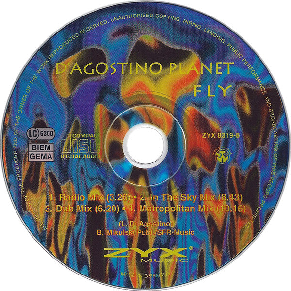 D'Agostino Planet : Fly (CD, Maxi, Col)