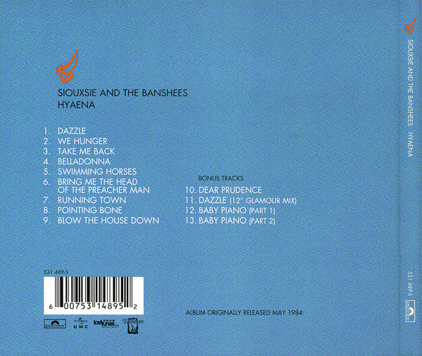 Siouxsie And The Banshees* : Hyaena (CD, Album, RE, RM, Dig)