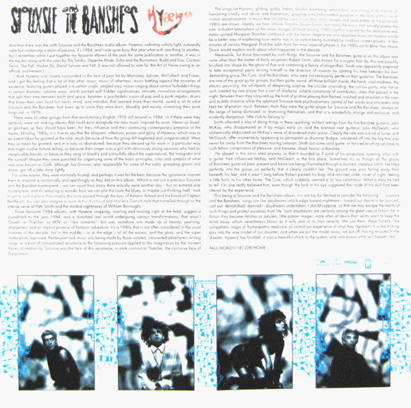 Siouxsie And The Banshees* : Hyaena (CD, Album, RE, RM, Dig)