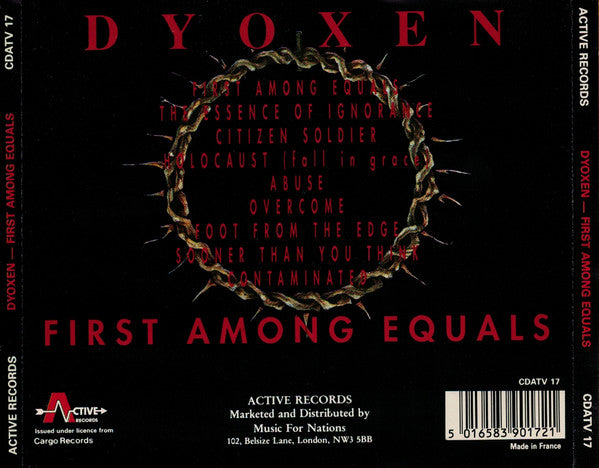 Dyoxen : First Among Equals (CD, Album)