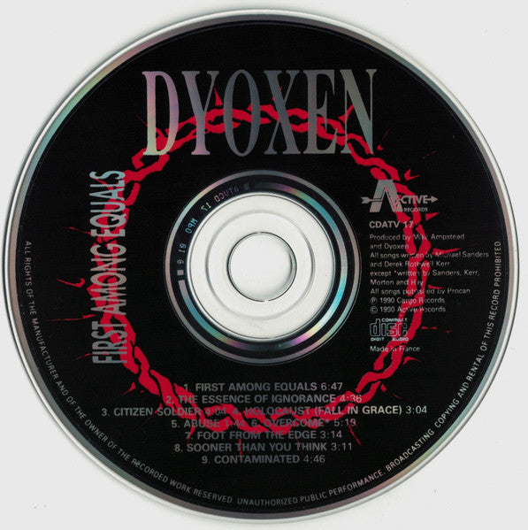 Dyoxen : First Among Equals (CD, Album)