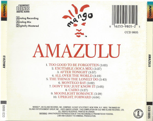 Amazulu : Amazulu (CD, Album, Comp)