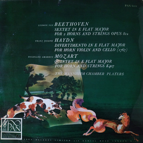 Beethoven*, Haydn*, Mozart* - The Mannheim Chamber Players* : Music For Hunting Horn And Strings (LP, Album)