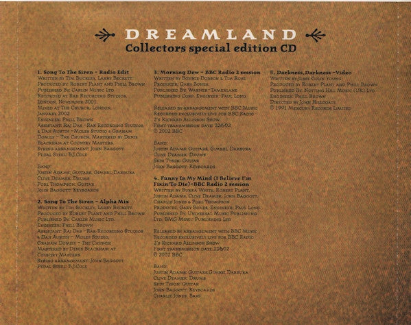 Robert Plant : Dreamland (CD, Album + CD, Enh + Ltd, S/Edition)