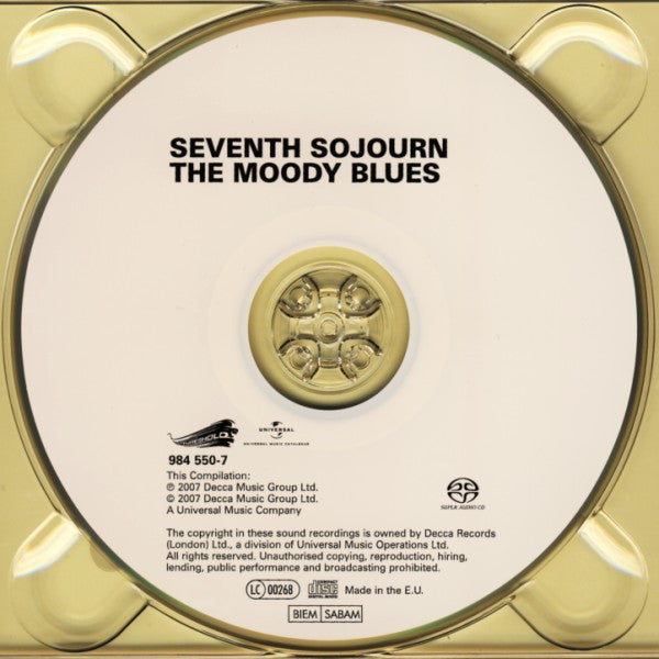 The Moody Blues : Seventh Sojourn (SACD, Hybrid, Multichannel, Album, RE, RM, Dig)
