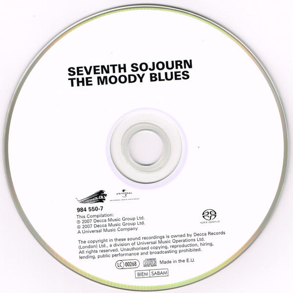 The Moody Blues : Seventh Sojourn (SACD, Hybrid, Multichannel, Album, RE, RM, Dig)