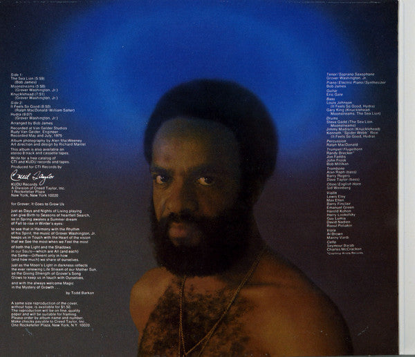 Grover Washington, Jr. : Feels So Good (CD, Album, RE, Dig)
