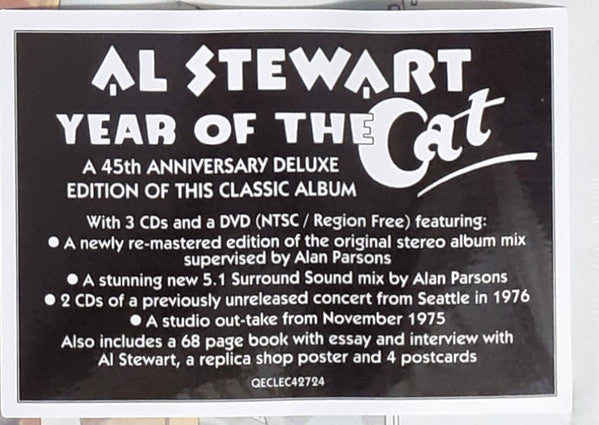 Al Stewart : Year Of The Cat (CD, Album, RE, RM + 2xCD + DVD-V, Album, RE, RM, M)