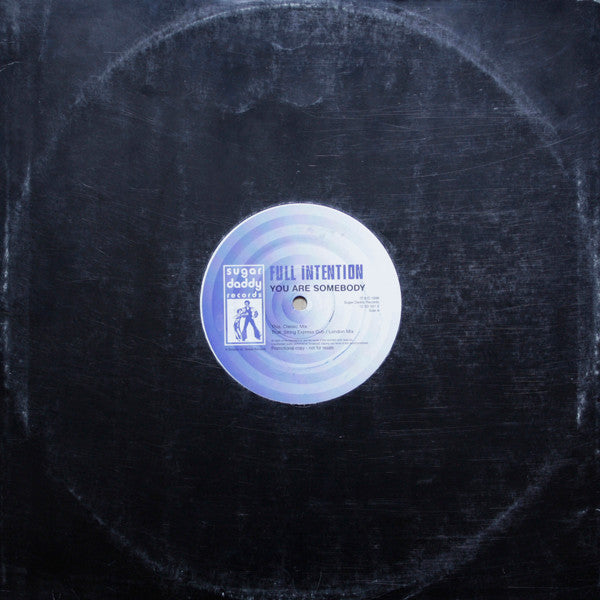 Full Intention : You Are Somebody (12&quot;, Promo)