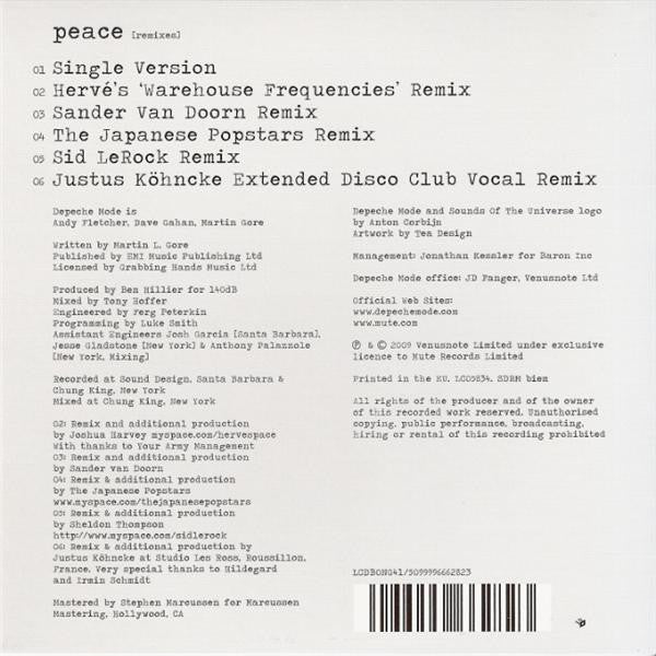 Depeche Mode : Peace (Remixes) (CD, Single, Ltd)