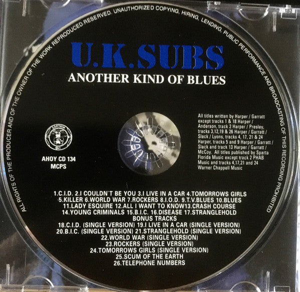 U.K. Subs* : Another Kind Of Blues (CD, Album, RE)