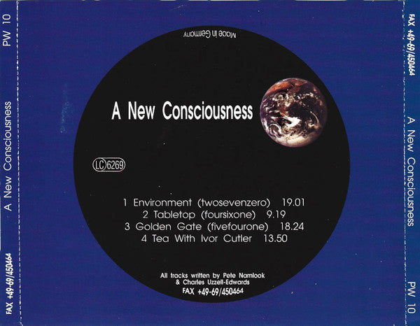 A New Consciousness : A New Consciousness (CD, Album, Ltd, Mixed)