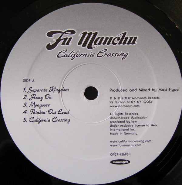 Fu Manchu : California Crossing (LP, Album)