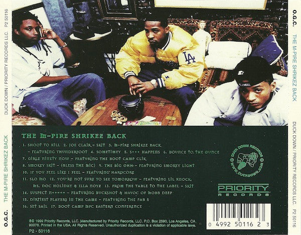 O.G.C. : The M-Pire Shrikez Back (CD, Album)