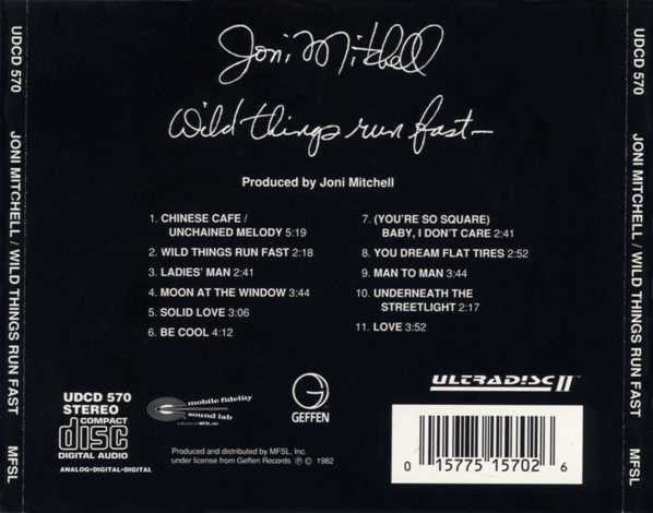 Joni Mitchell : Wild Things Run Fast (CD, Album, RE, RM)