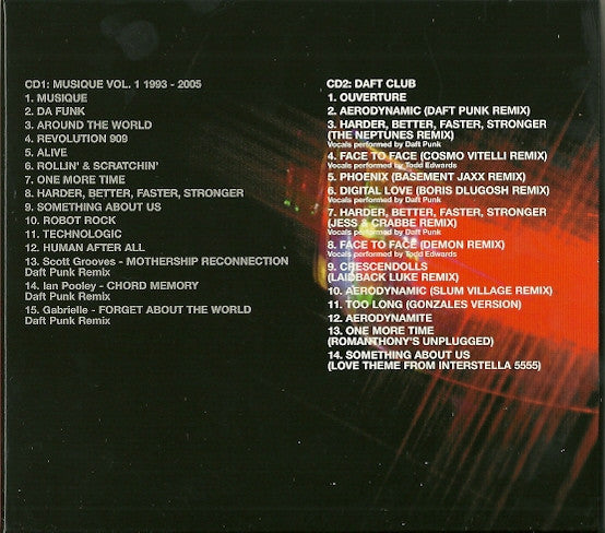 Daft Punk : Musique Vol. 1 1993-2005 / Daft Club / Daft Punk &amp; Leji Matsumoto's Interstella 5555: The 5tory Of The 5ecret 5tar 5ystem (Box, Comp + CD, Comp, RE + CD, Comp, RE + DVD-V, R)