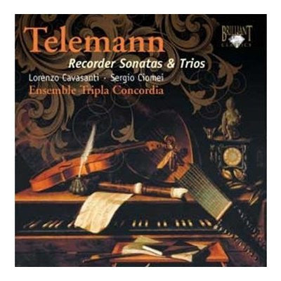 Telemann* / Lorenzo Cavasanti, Sergio Ciomei, Ensemble Tripla Concordia : Recorder Sonatas &amp; Trios (CD)