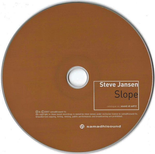 Steve Jansen : Slope (CD, Album)