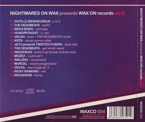 Nightmares On Wax : Wax On Records Vol. 2 (CD, Comp)