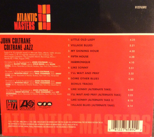 John Coltrane : Coltrane Jazz (CD, Album, RE, RM)