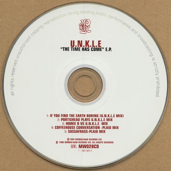 U.N.K.L.E* : "The Time Has Come" E.P. (CD, EP, RE)