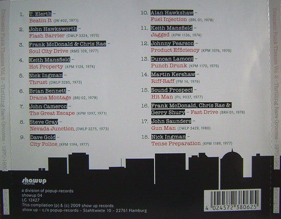 Various : Dramatic Funk Themes Vol. 2 (Thrilling Rare Grooves From UK's Leading Music Libraries 1970-1980) (CD, Comp, RM)