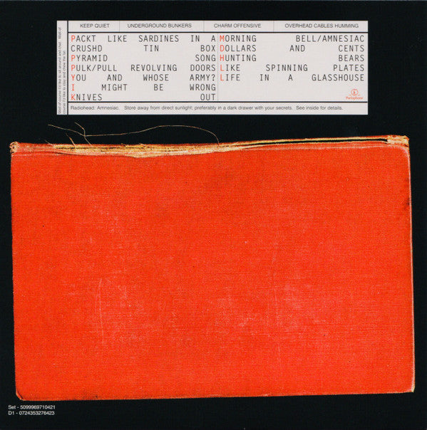 Radiohead : Amnesiac (CD, Album, RE + CD, Comp + DVD-V, PAL + Box, Spe)