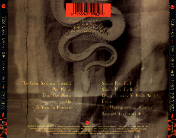 Pantera : The Great Southern Trendkill (CD, Album + CD, Comp + Aus)