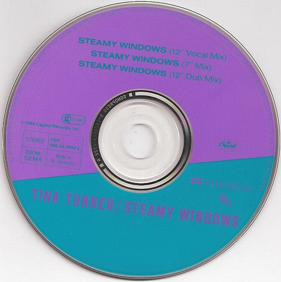 Tina Turner : Steamy Windows (CD, Maxi)