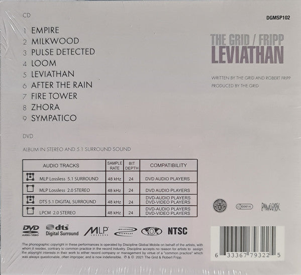 The Grid / Fripp* : Leviathan (CD, Album + DVD-V, Album, Multichannel)