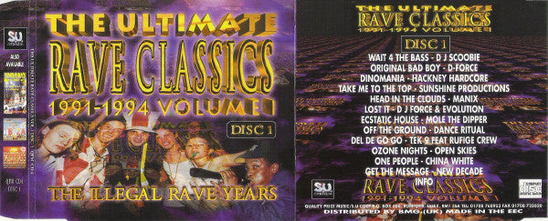 Various : The Ultimate Rave Classics 1991-1994 Volume 1 (3xCD, Comp + Box)
