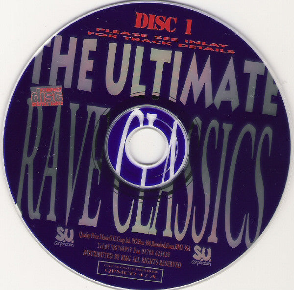 Various : The Ultimate Rave Classics 1991-1994 Volume 1 (3xCD, Comp + Box)