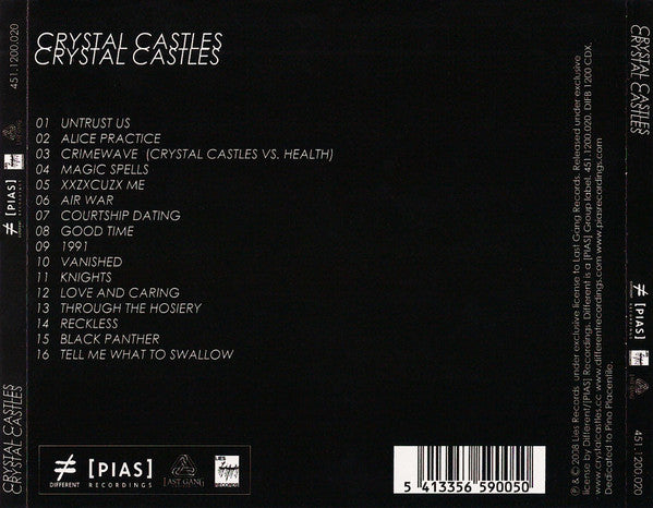 Crystal Castles : Crystal Castles (CD, Album)