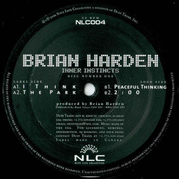 Brian Harden : Inner Instincts (2xLP, Album)