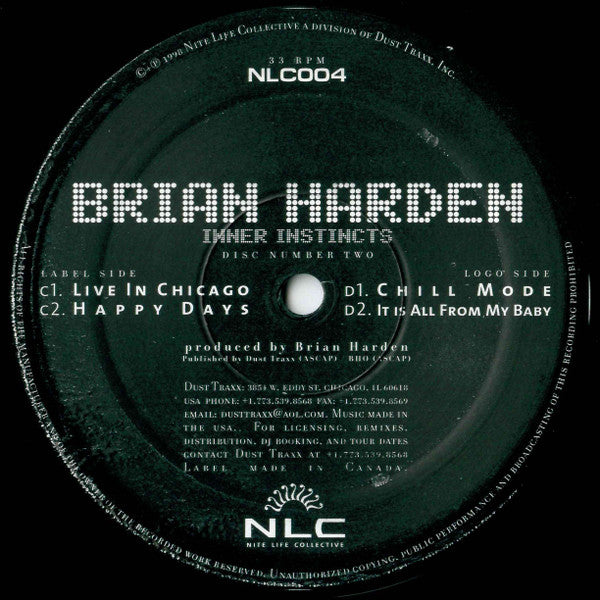 Brian Harden : Inner Instincts (2xLP, Album)