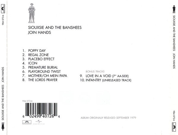 Siouxsie &amp; The Banshees : Join Hands (CD, Album, RE, RM)