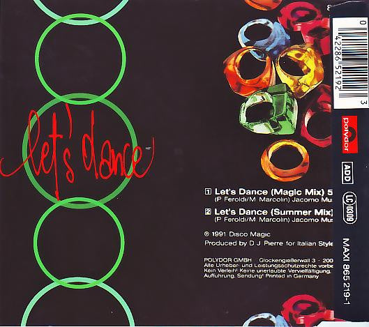 Magic Marmalade : Let&#39;s Dance (CD, Maxi)