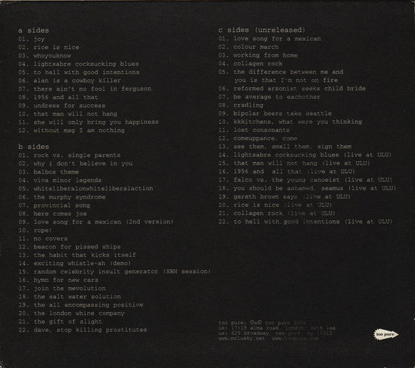 mclusky : mcluskyism (CD, Comp + CD, Comp + CD + Box, Ltd, O-C)