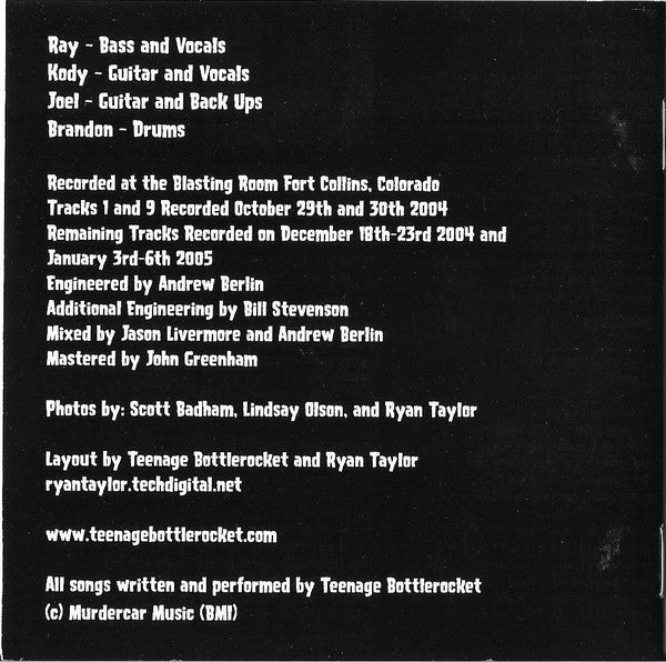 Teenage Bottlerocket : Total (CD, Album)