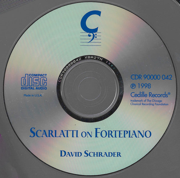 Scarlatti*, David Schrader : Scarlatti On Fortepiano (CD, Album)