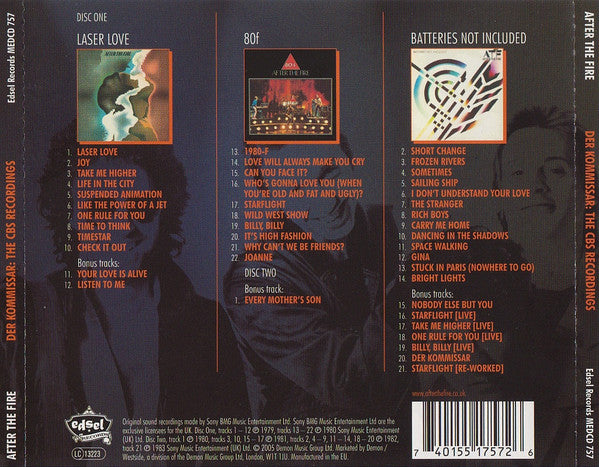 After The Fire : Der Kommissar: The CBS Recordings (2xCD, Album, Comp)